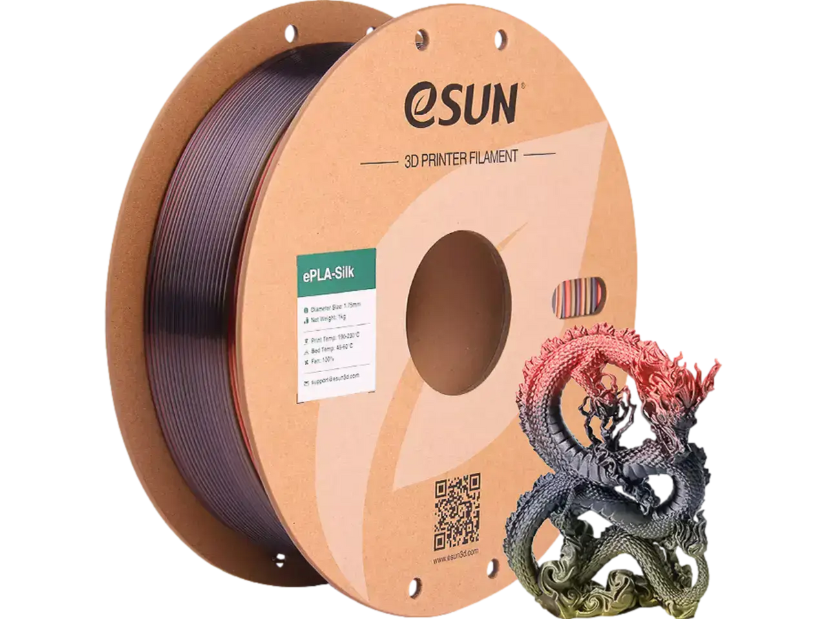 eSUN ePLA-Silk Rainbow – Mehrfarbiges Filament mit Farbverlauf
