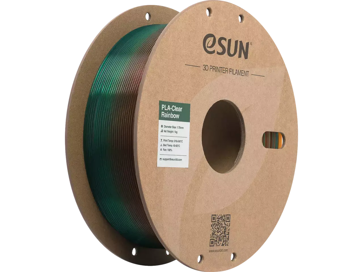 eSUN PLA Clear Rainbow Transparent Rainbow A 3D-Druck Filament