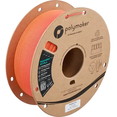 Polymaker HT-PLA hitzebeständiges PLA Filament Spule in orange für 3D-Druck