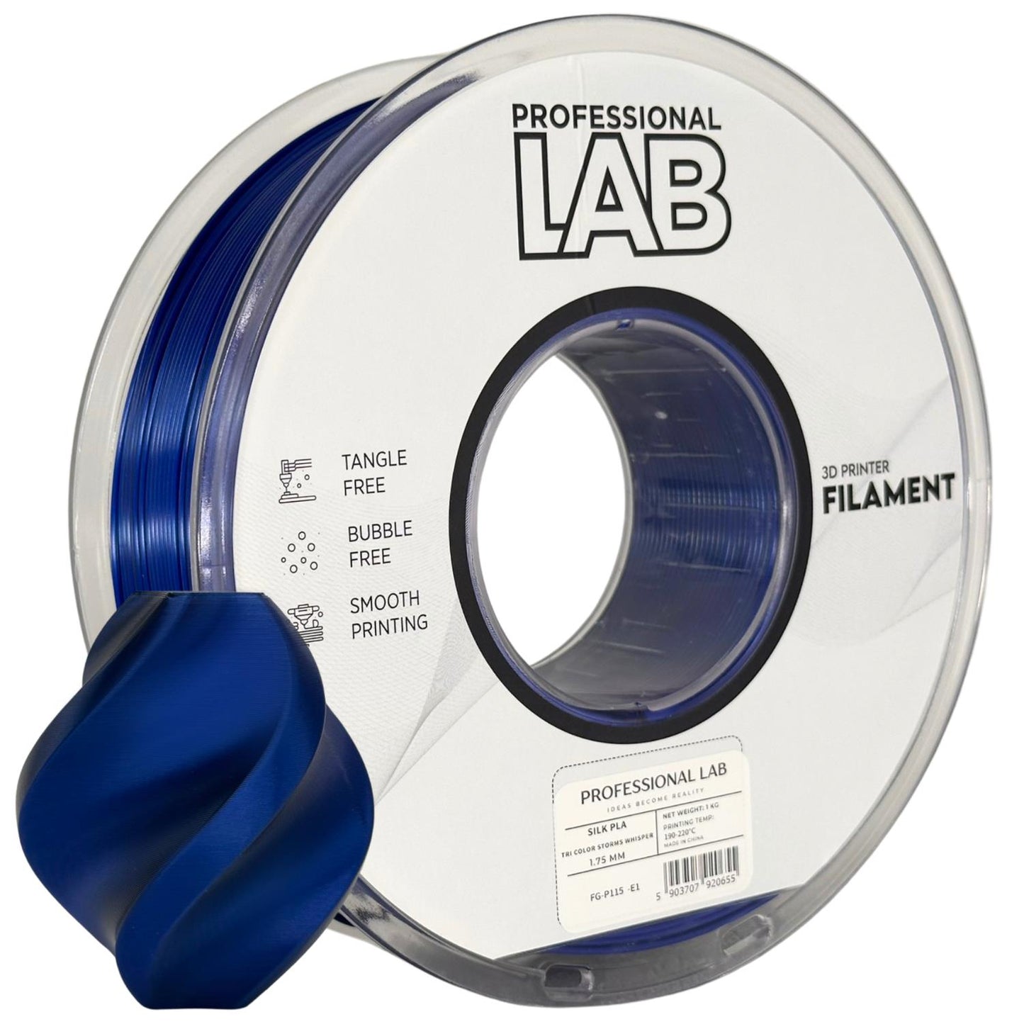 Professional Lab Silk PLA Tri Color Filament