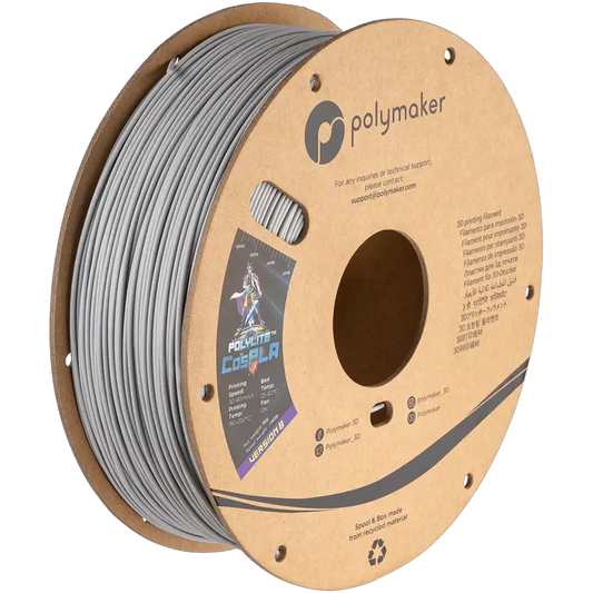 Polymaker PolyLite CosPLA – PLA-Filament auf einer Spule für Cosplay-Requisiten und Kostümteile.