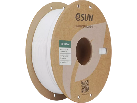eSUN PETG-Basic 3D-Druck Filament auf einer Spule für robuste und formstabile Drucke.