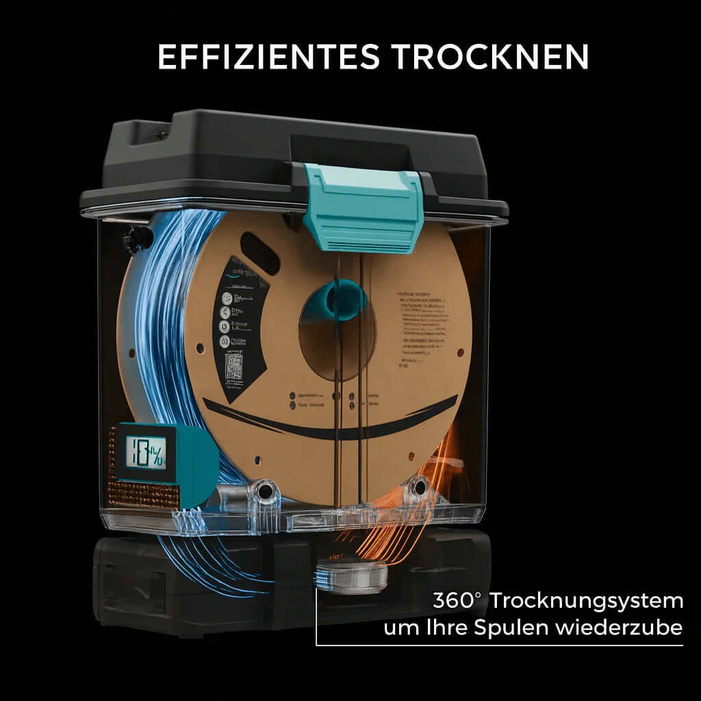 PolyDryer von Polymaker – Filamenttrocknung auf neuem Niveau mit 360° Trocknungssystem