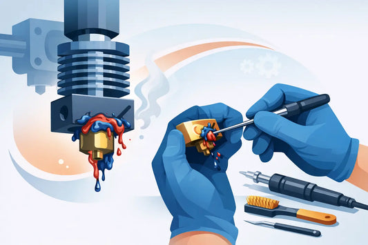 Hotend reinigen bei Filamentresten