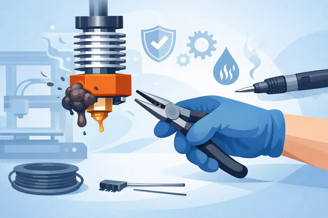 Hotend-Verstopfung sicher entfernen