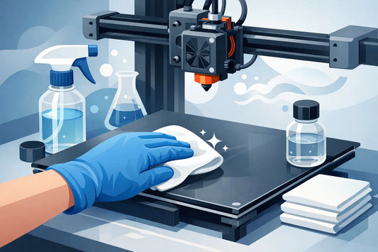 Druckbett mit Isopropanol richtig reinigen