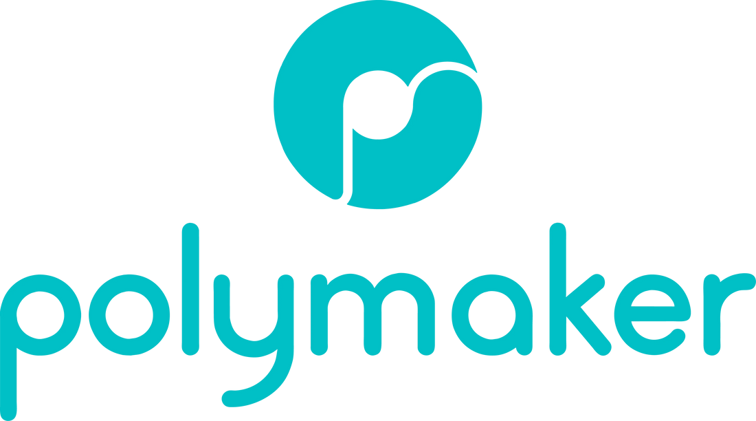 Polymaker und Panchroma - jetzt im Shop verfügbar. Logo von Polymaker in hellblau.