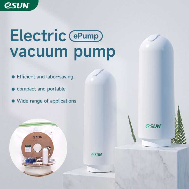 eSUN eVacuum Kit Pro – Filament vakuumversiegelt, Elektrovakuumpumpe für 3D-Druck-Filamente.