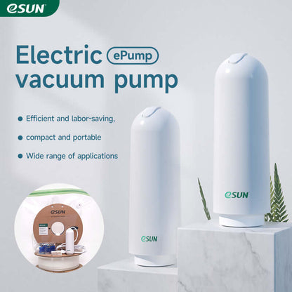 eSUN eVacuum Kit Pro – Filament vakuumversiegelt, Elektrovakuumpumpe für 3D-Druck-Filamente.
