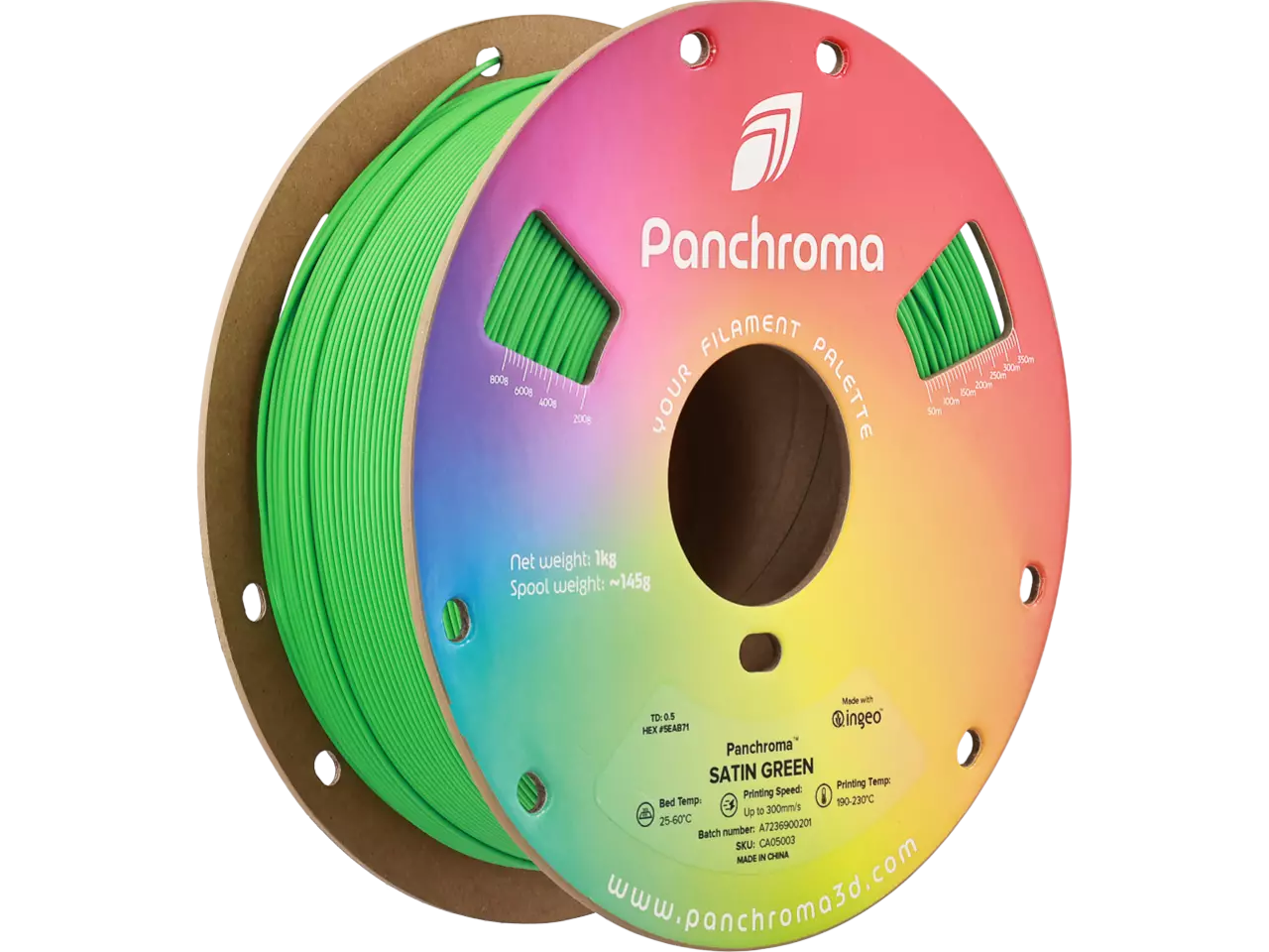 Polymaker Panchroma PLA Satin Filament Green 1,75mm