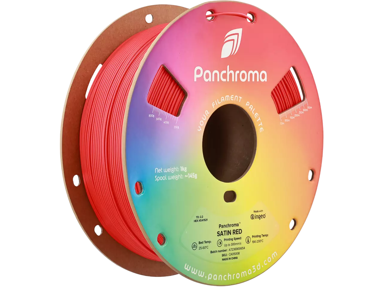 Polymaker Panchroma PLA Satin Filament Red 1,75mm