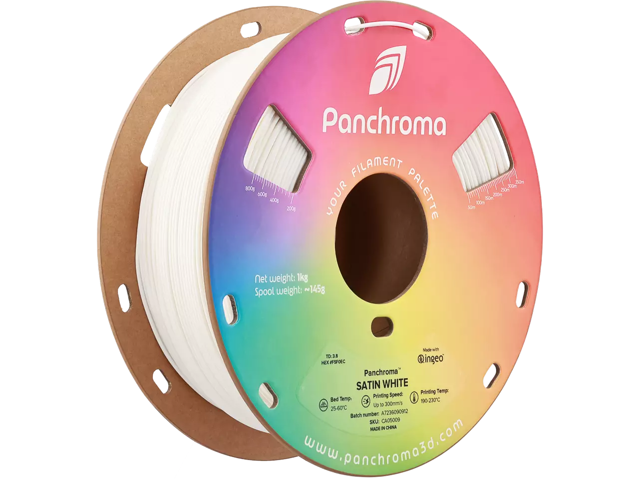 Polymaker Panchroma PLA Satin Filament White 1,75mm