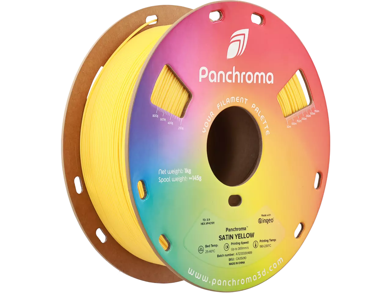 Polymaker Panchroma PLA Satin Filament Yellow 1,75mm