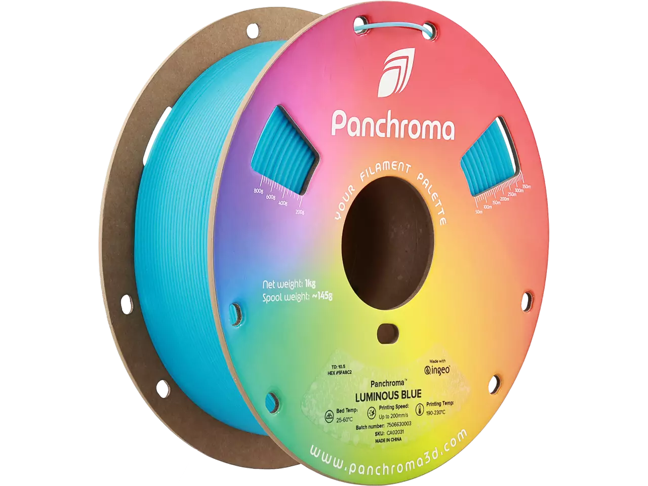 Polymaker Panchroma PLA Luminous Filament Blue 1,75mm