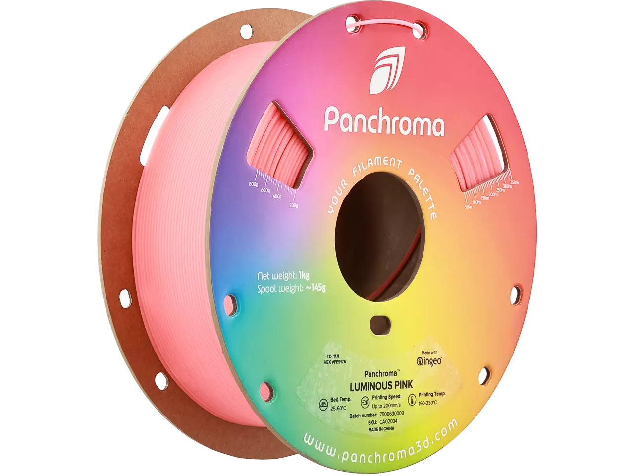 Polymaker Panchroma PLA Luminous Filament Pink 1,75mm