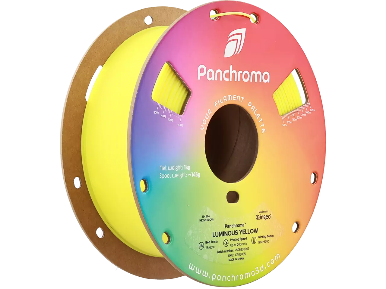 Polymaker Panchroma PLA Luminous Filament Yellow 1,75mm