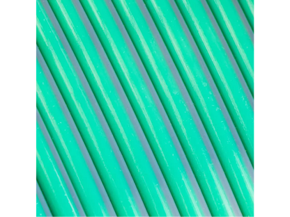 Polymaker Panchroma PLA Dual Silk Filament in jadeite color, showcasing its smooth glossy finish and vibrant dual tones.