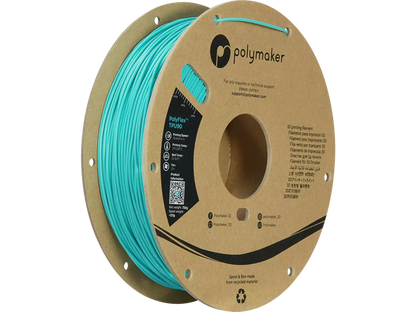 Polymaker PolyFlex TPU-90A Filament, Teal, 1,75mm, 0,75kg