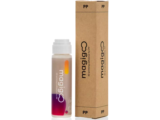 Magigoo PP Klebestift 50 ml in Flasche mit Kartonverpackung.