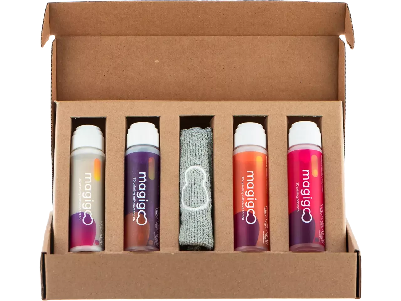 Magigoo Pro Kit mit vier Klebestiften für PA, PC, PP und Original