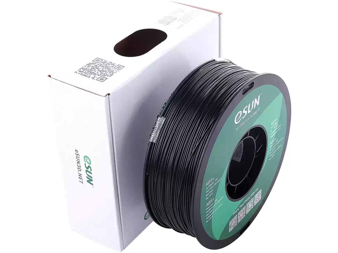eSUN ABS+ Schwarz 3D-Druck Filament