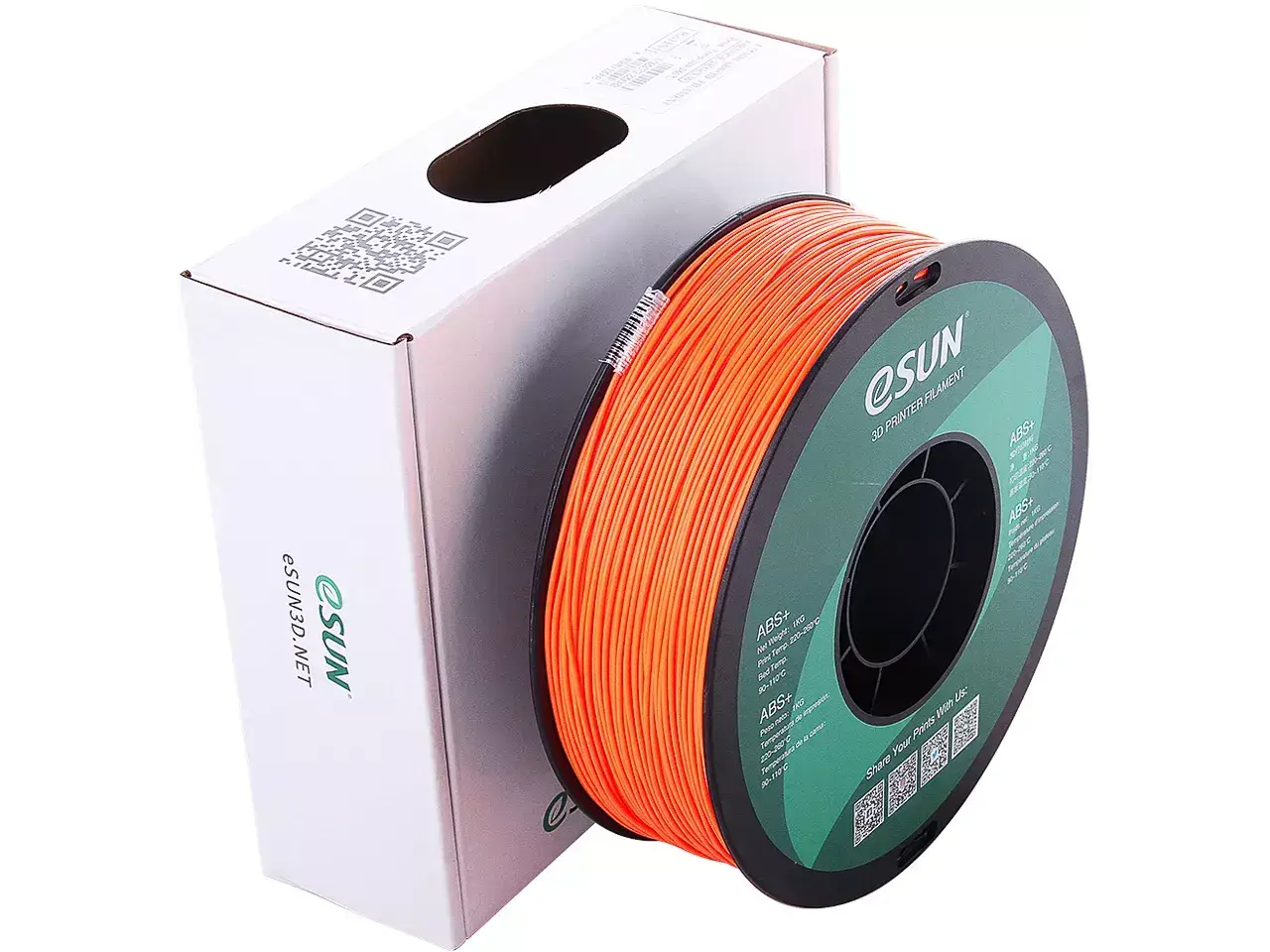 eSUN ABS+ Orange 3D-Druck Filament