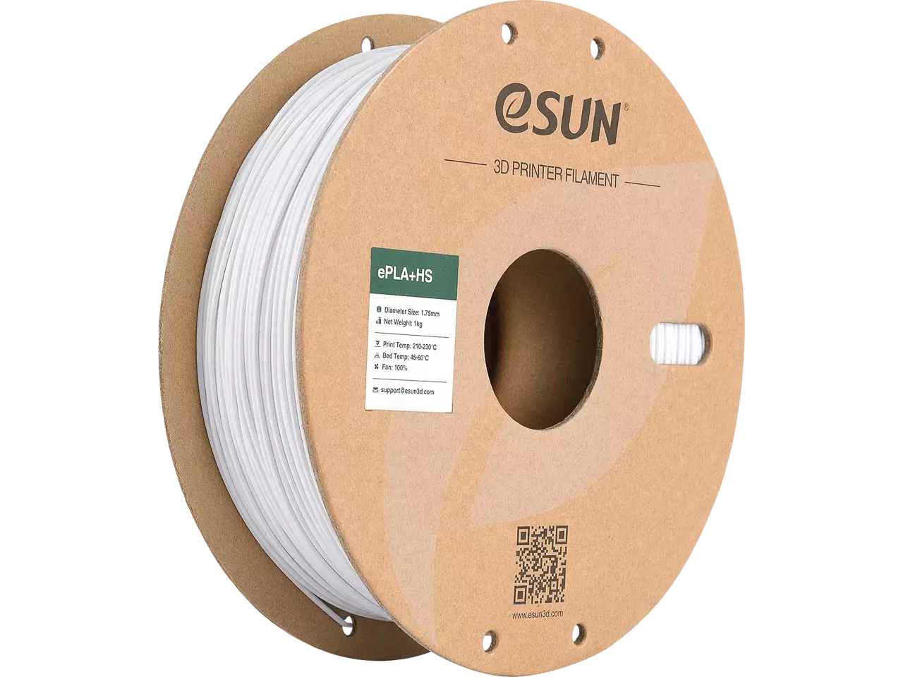 eSUN ePLA+ High Speed Kaltweiss 3D-Druck Filament