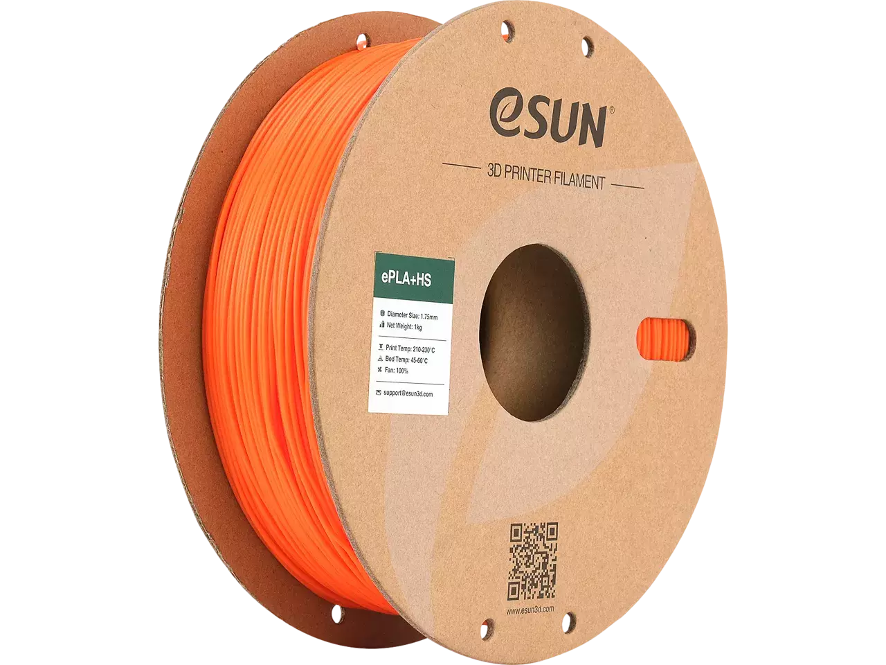 eSUN ePLA+ High Speed Orange 3D-Druck Filament