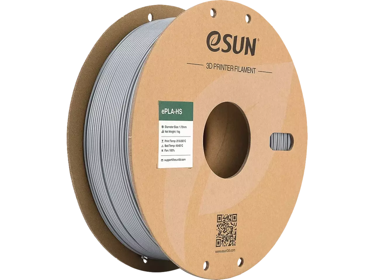 eSUN ePLA+ High Speed Silber 3D-Druck Filament