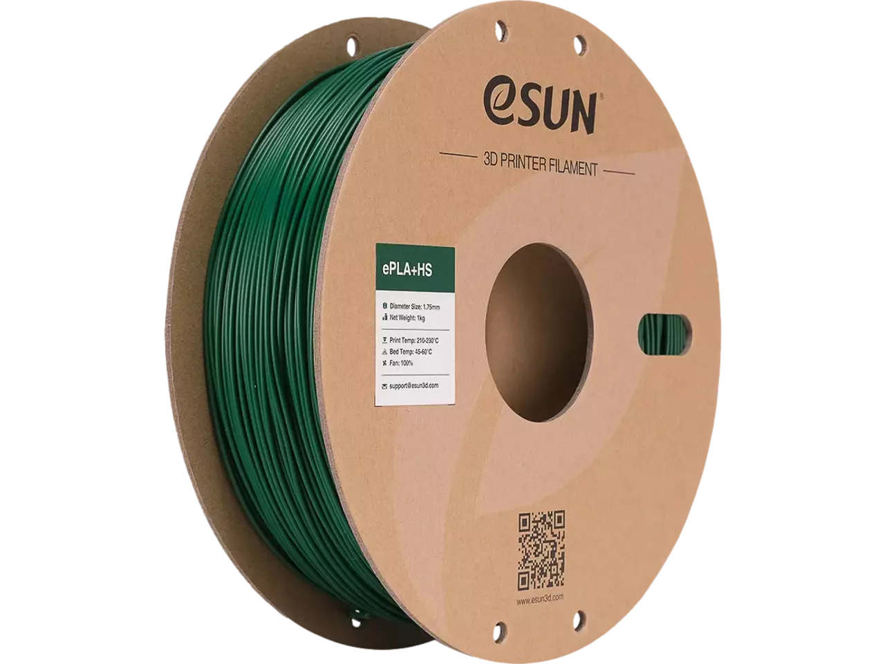 eSUN ePLA+ High Speed Pine Green 3D-Druck Filament