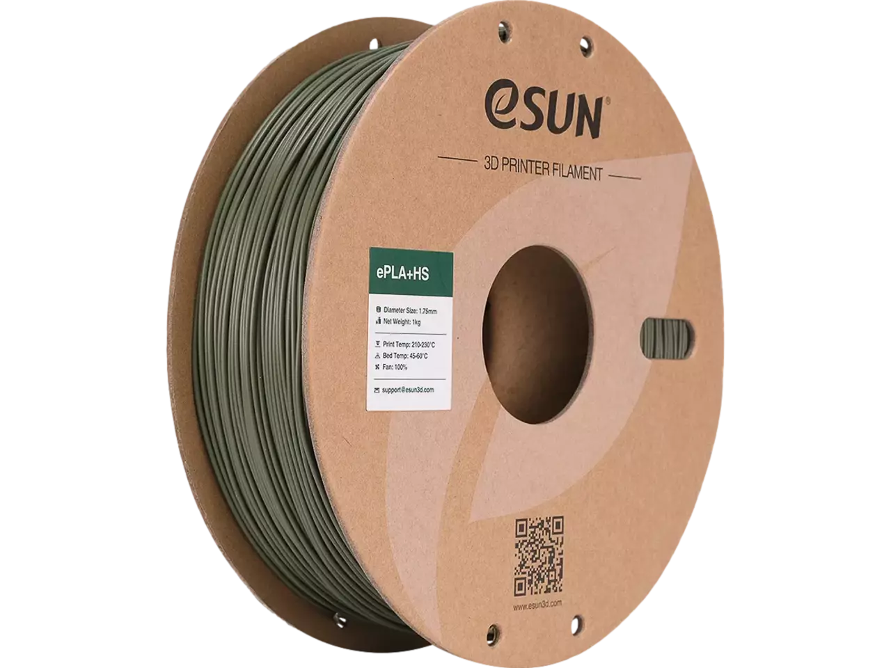 eSUN ePLA+ High Speed Olivgrün 3D-Druck Filament