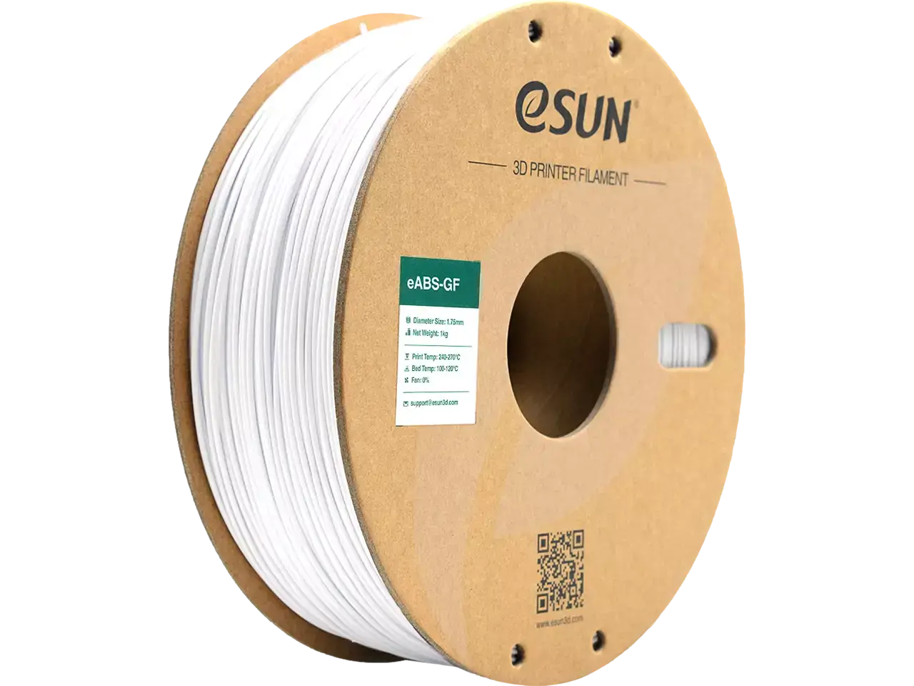 eSUN eABS-GF Kaltweiss 3D-Druck Filament