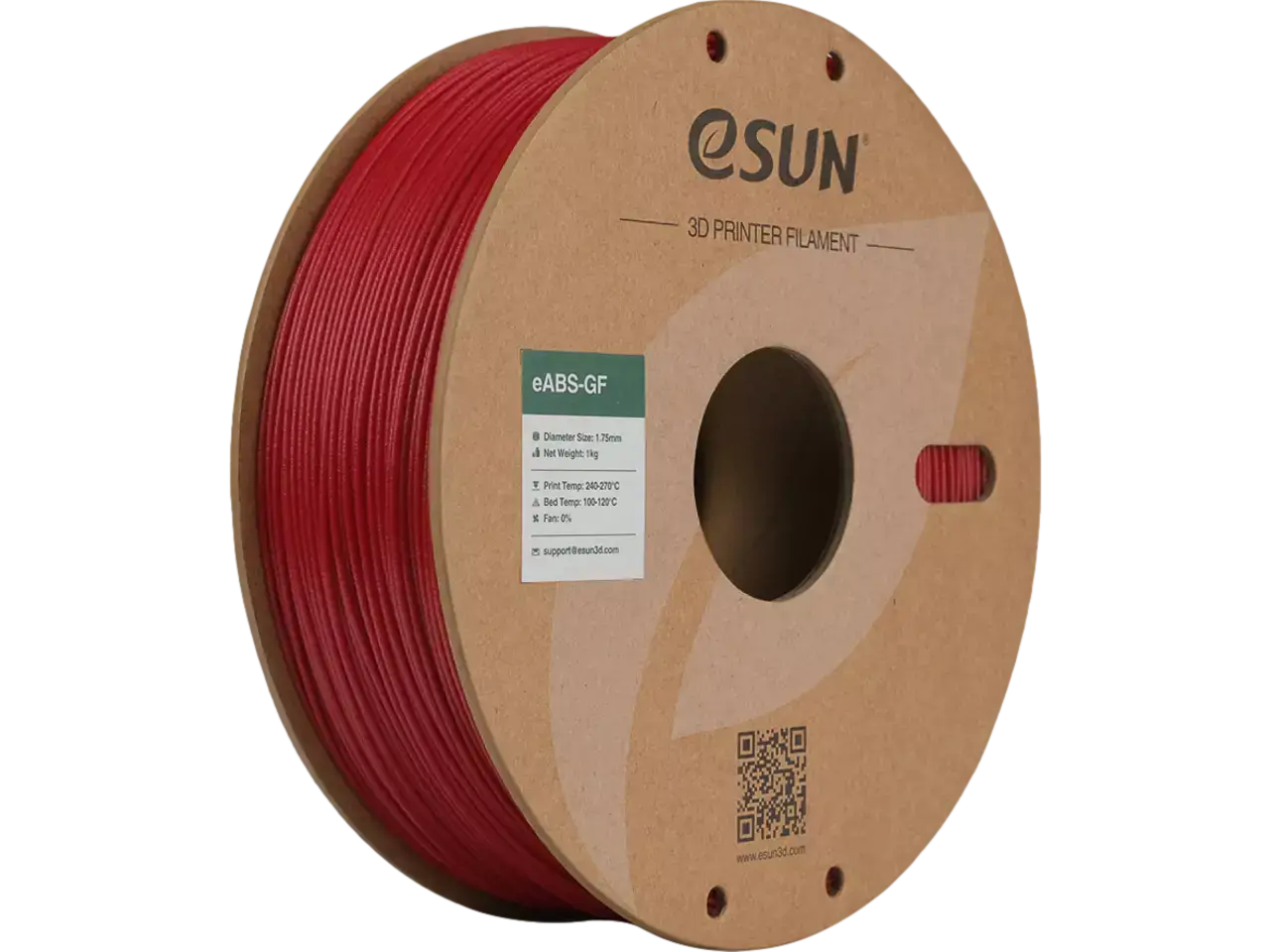 eSUN eABS-GF Fire Engine Red 3D-Druck Filament