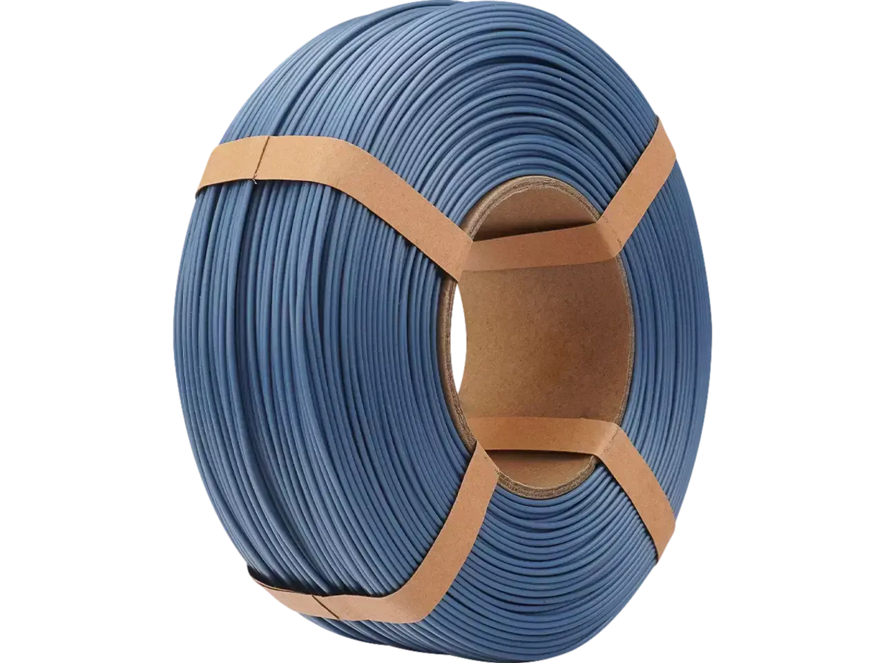 eSUN PLA-Basic -für stabile Ergebnisse, blauer Filamentstrang für FDM-3D-Druck.