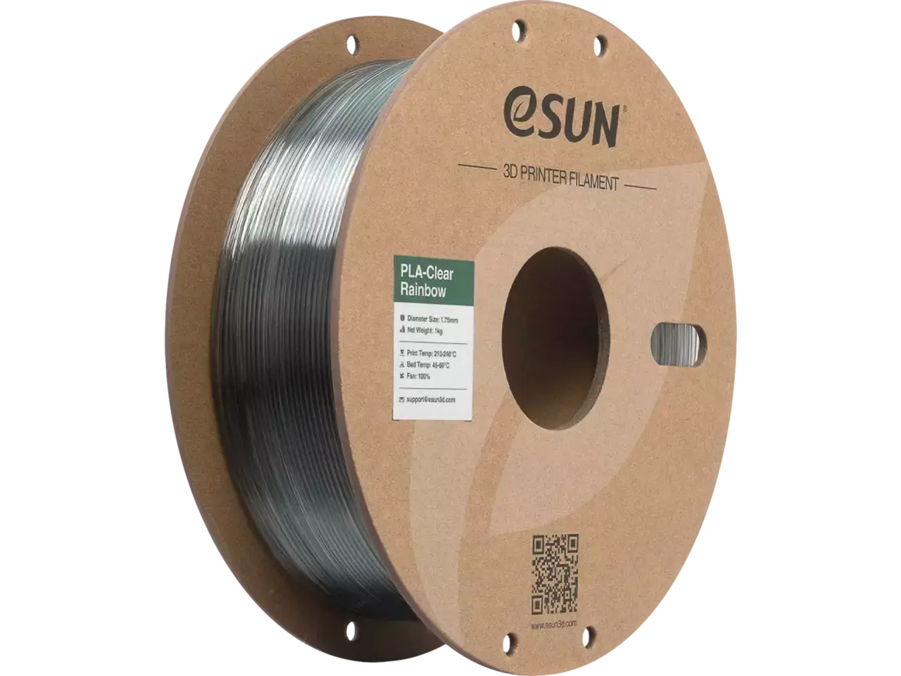 eSUN PLA Clear Rainbow Lila-Blau-Grau 3D-Druck Filament