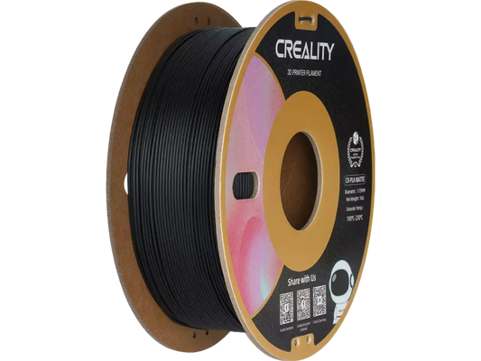 Creality Ender PLA Matte für matte Oberflächen im 3D-Druck - schwarze PLA-Filament-Rolle von Creality.