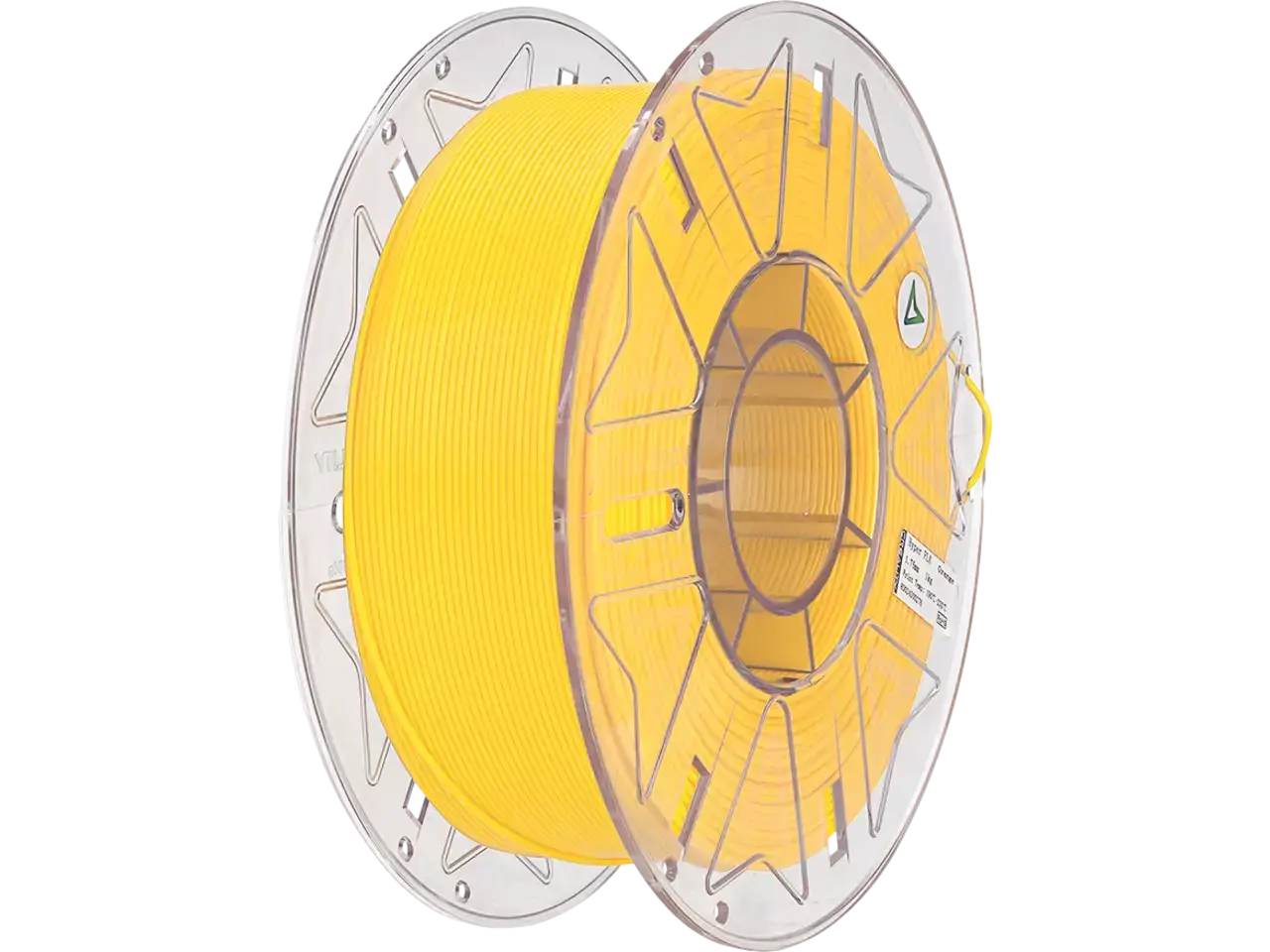 CREALITY PLA RFID für effizienten FDM/FFF‑Druck, gelbes PLA-Filament auf Spule.