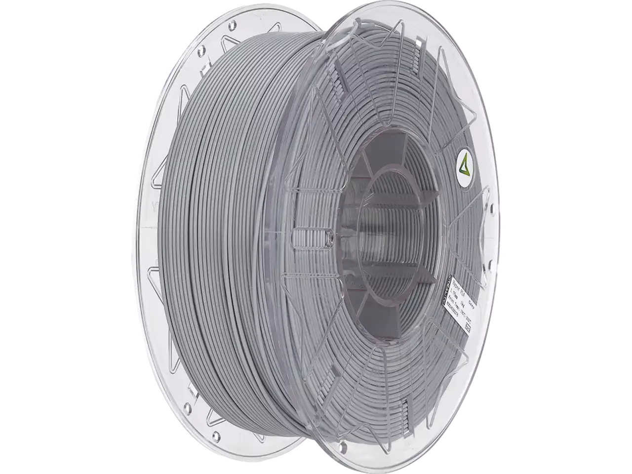 CREALITY PLA RFID für effizienten FDM/FFF‑Druck - graues PLA-Filament auf Spule.