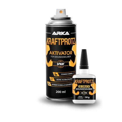 ARKA Kraftprotz 3D-Druck Bundle - Sekundenkleber & Aktivator Spray und Kleber im Set für 3D-Druck-Projekte