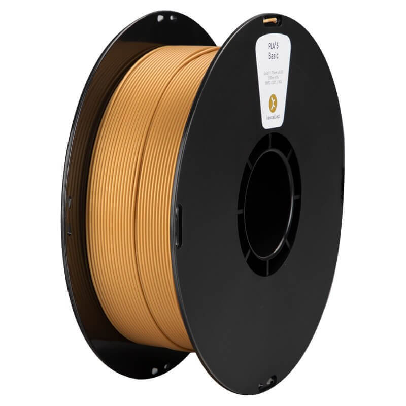 Kexcelled THE K5 PLA – Universelles FDM-Filament auf einer Spule in honigfarbener Ausführung.