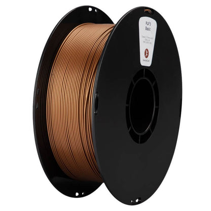 Kexcelled THE K5 PLA – Universelles FDM-Filament auf einer schwarzen Spule mit braunem PLA-Filament.