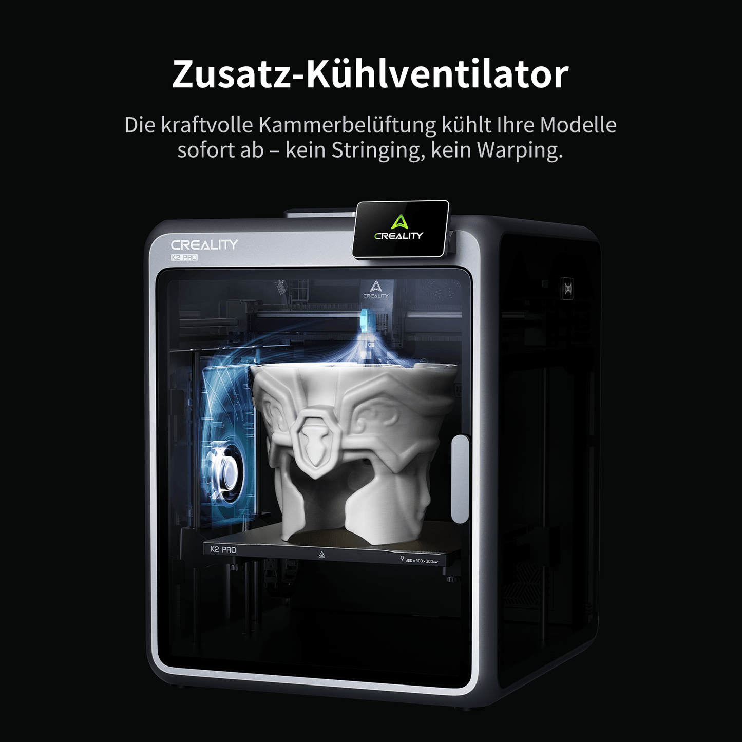 Creality K2 Pro Combo – Quick-Swap Hotend und Druckkopf