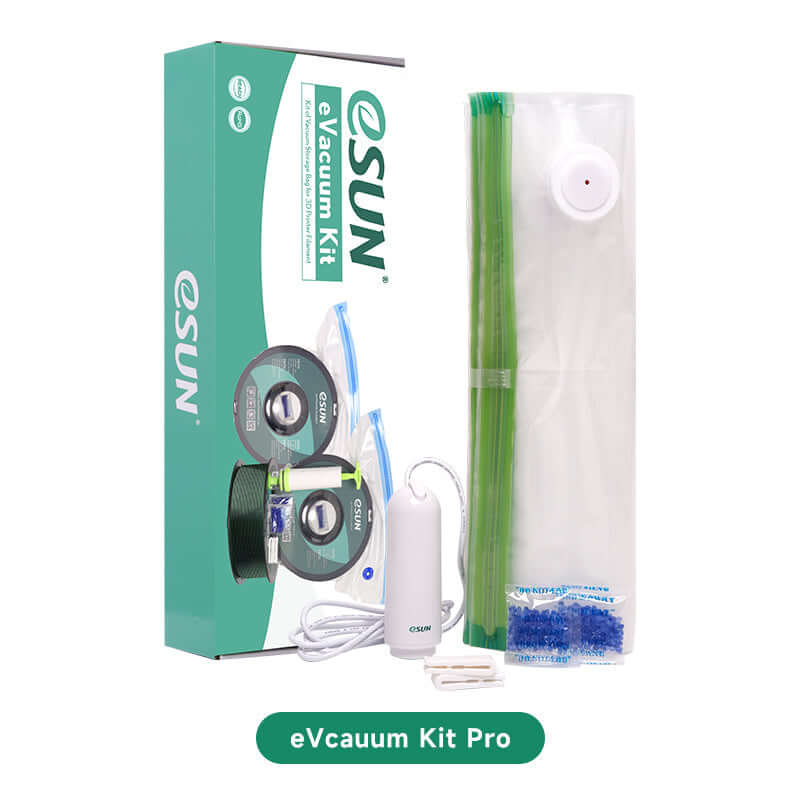 eSUN eVacuum Kit Pro – Filament vakuumversiegelt für die feuchtigkeitssichere Lagerung von 3D-Druck-Filamenten.