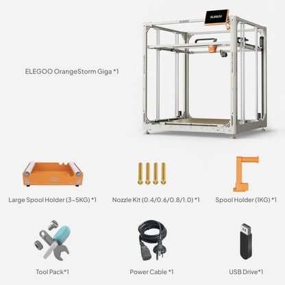 Elegoo OrangeStorm Giga, Bauteile