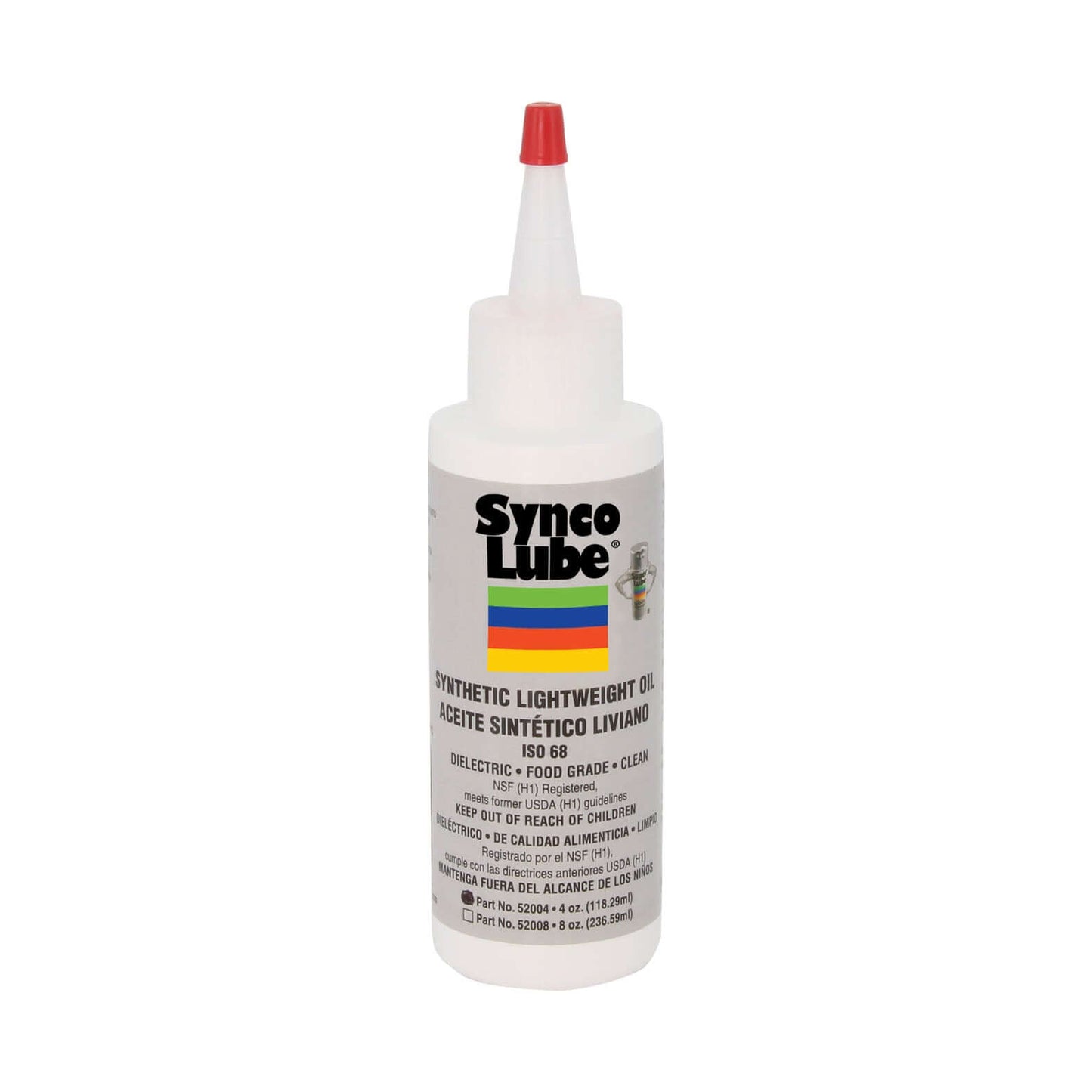 Synco Lube Leichtlauföl 118,29 ml – Schmieröl für 3D-Drucker in einer Flasche mit rotem Spritzverschluss.