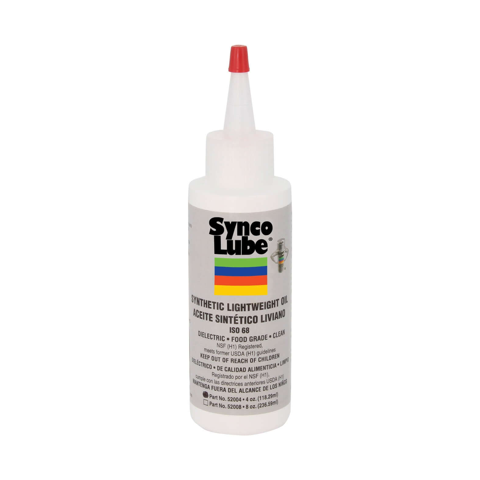 Synco Lube Leichtlauföl 118,29 ml – Schmieröl für 3D-Drucker in einer Flasche mit rotem Spritzverschluss.