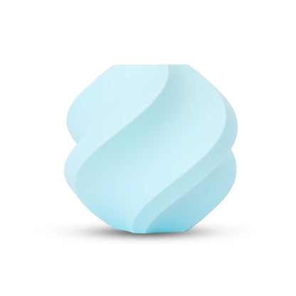 Bambu Lab PLA Pure Filament in Baby Blue color, food-safe filament for secure 3D printing.