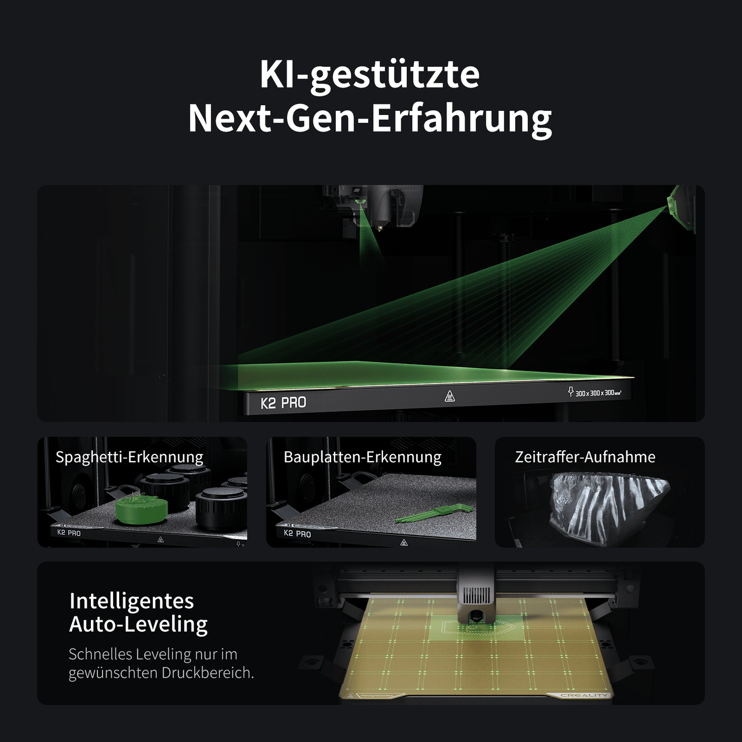 Creality K2 Pro Combo – 4x CFS für bis zu 16 Farben