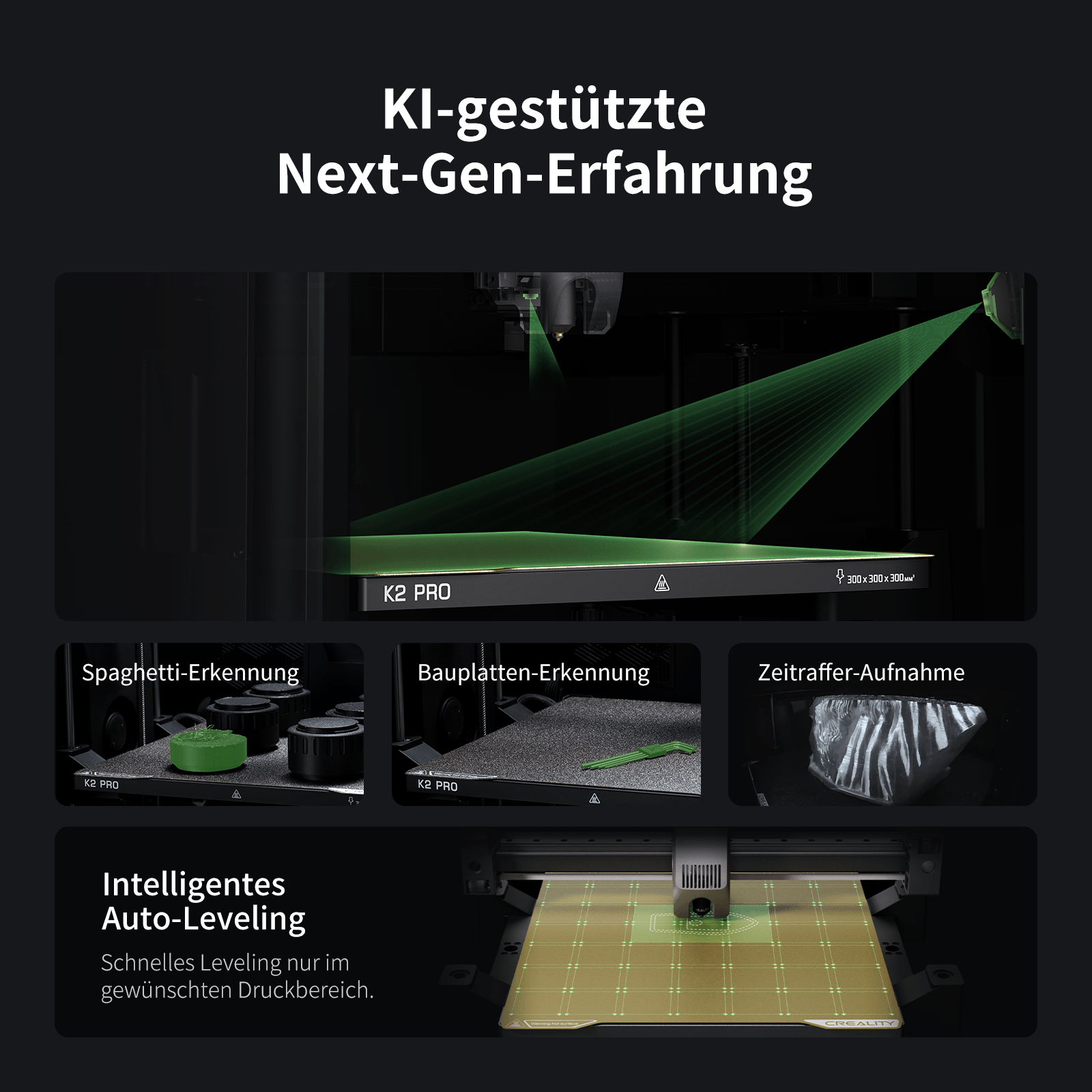 Creality K2 Pro Combo – 4x CFS für bis zu 16 Farben