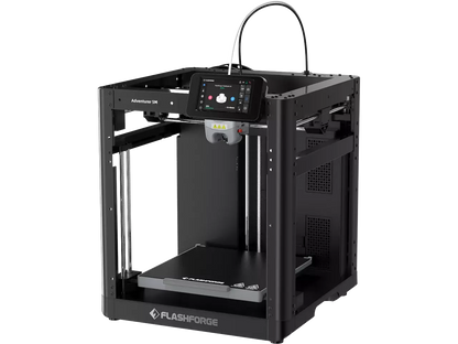 Flashforge Adventurer 5M 3D Drucker mit touchscreen und offener Bauweise für einfachen 3D-Druck.